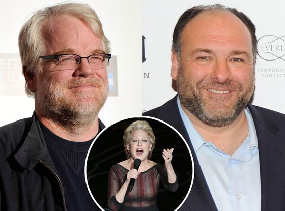 Phillip Seymour Hoffman, James Gandolfini, Bette Midler Phillip Seymour Hoffman, James Gandolfini, Bette Midler